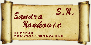 Sandra Momković vizit kartica